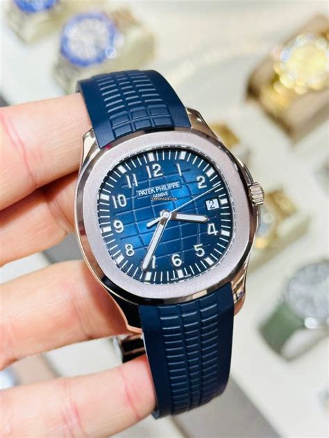 patek philippe aquanaut automatic blue dial men's watch 5168g-001|patek philippe blue dial.